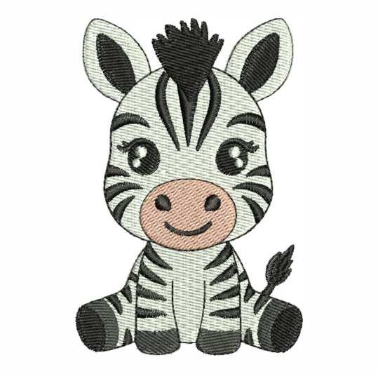 Matriz de Bordado Zebrazinha Baby Zebra 000011