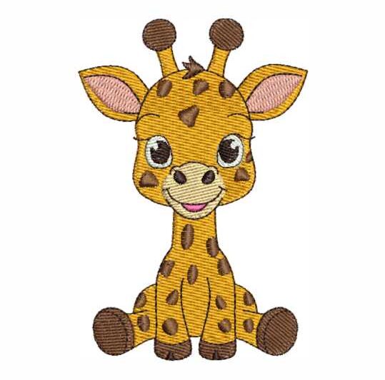 Matriz de Bordado Girafinha Baby Girafa 000012