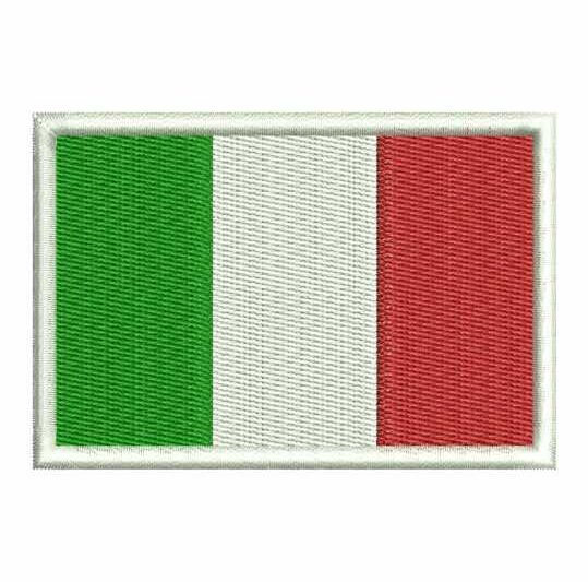 Matriz de Bordado Bandeira da Itália 000019