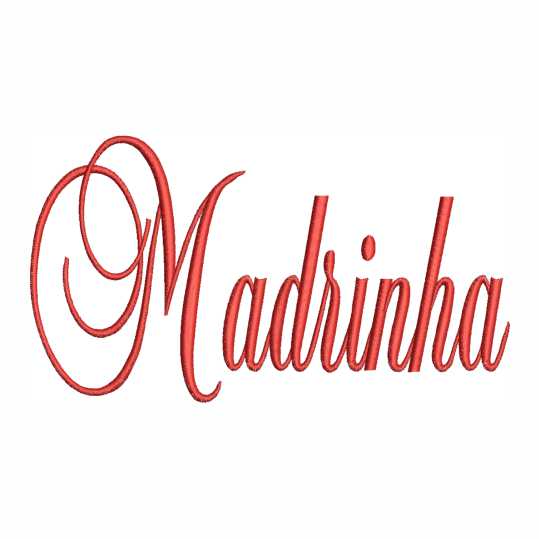 Bordado Madrinha delicado design elegante para máquina de bordar