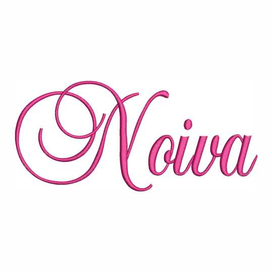 Bordado Noiva delicado e elegante para máquina de bordar