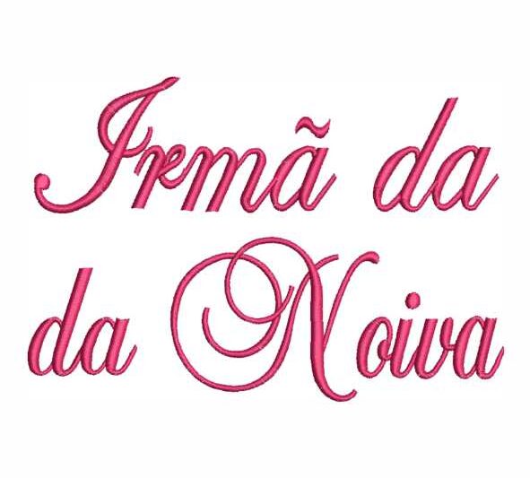 Matriz de Bordado Irmã da Noiva 000028