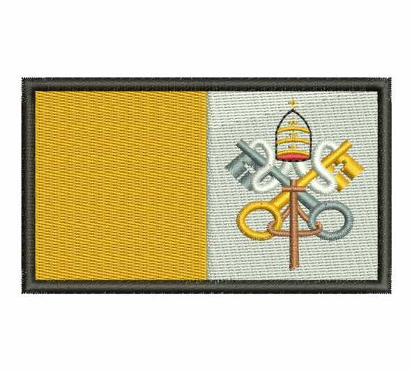 Matriz de Bordado Bandeira do Vaticano 000059