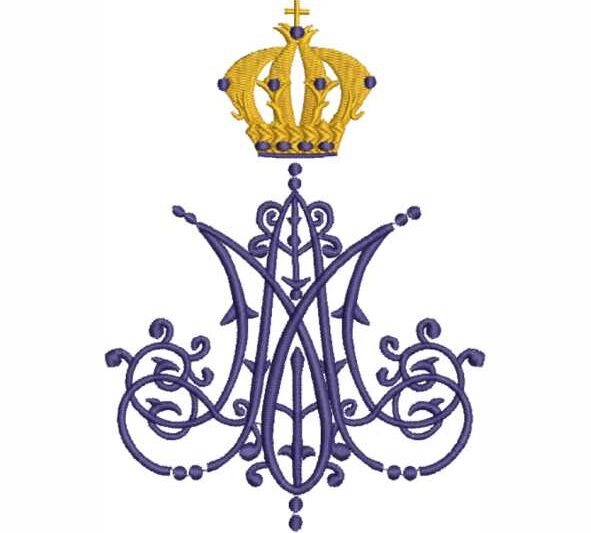 Matriz de Bordado Ave Maria Mariano 000062