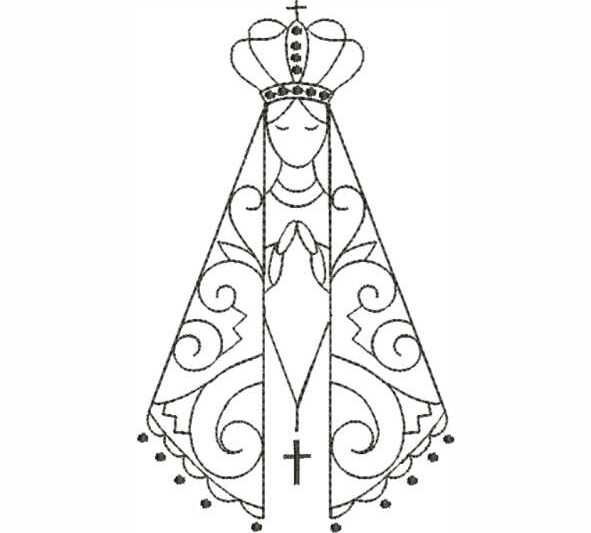 Matriz de Bordado Nossa Senhora Aparecida 000064