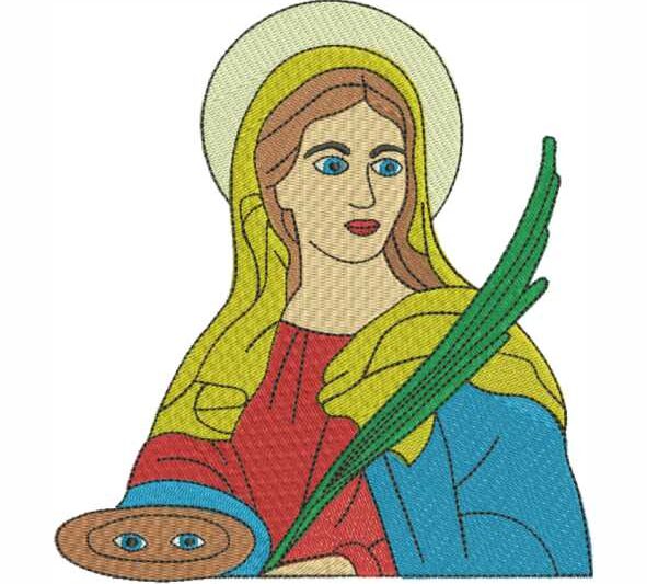 Matriz de Bordado Santa Luzia 000065