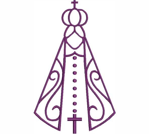 Matriz de Bordado Nossa Senhora Aparecida Santa 000076