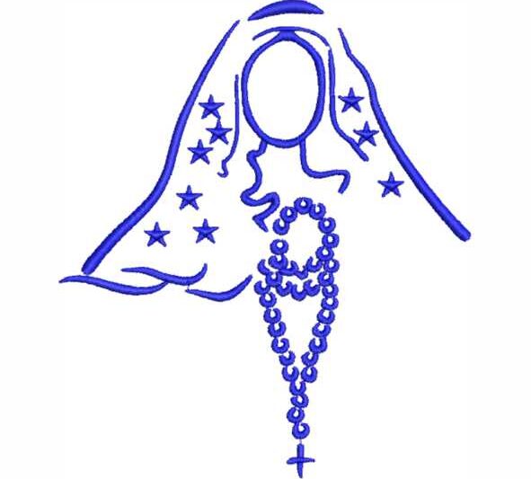Matriz de Bordado Nossa Senhora Aparecida 000077