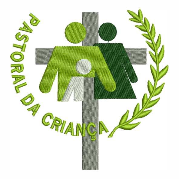 Matriz de bordado Pastoral da Criança representa cuidado, amor e esperança em cada ponto delicado
