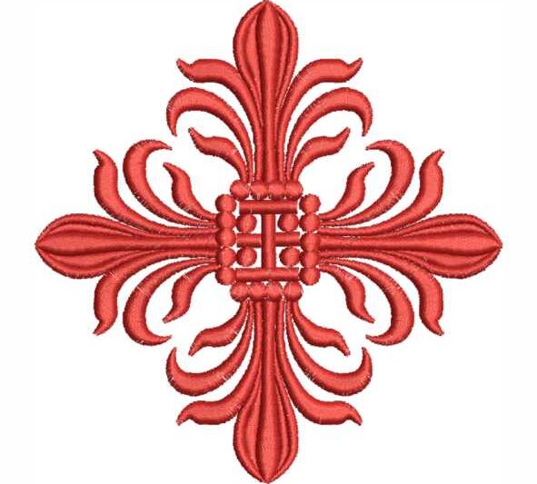 Matriz de Bordado Flor Litúrgica Florescer Litúrgico 000080