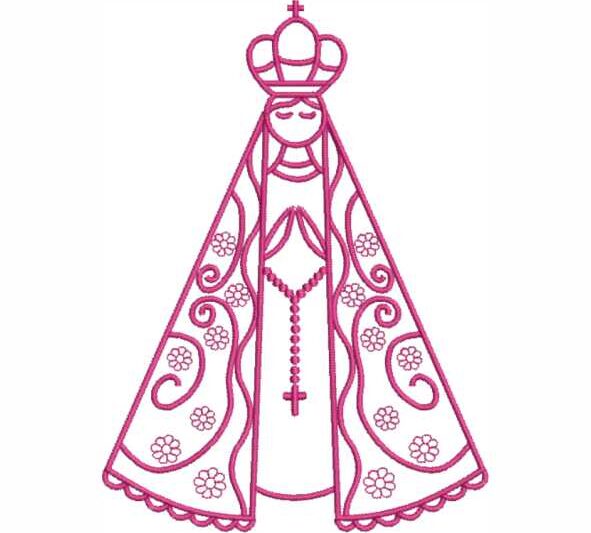 Matriz de Bordado Nossa Senhora Aparecida Símbolo 000083