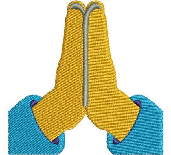 Matriz de Bordado Mãozinha Mão Orando 000049