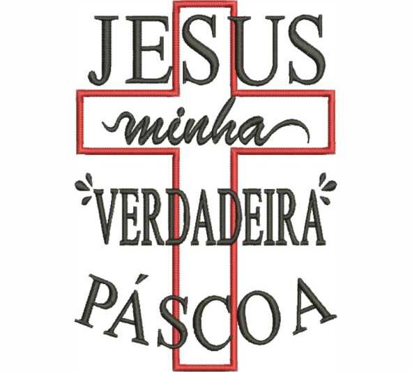 Matriz de Bordado Jesus a Verdadeira Pascoa 000055