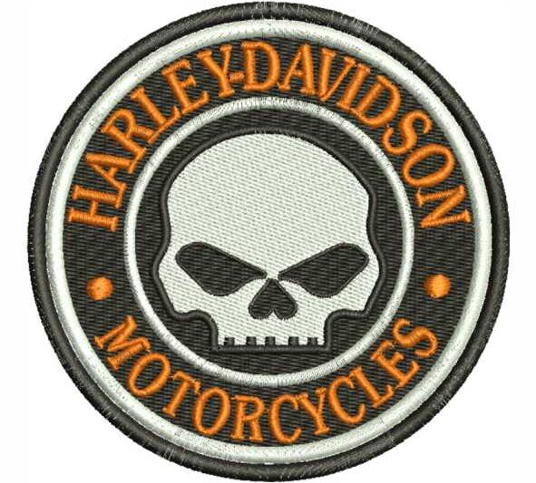 Matriz de Bordado Motor Cycles Caveira 000132