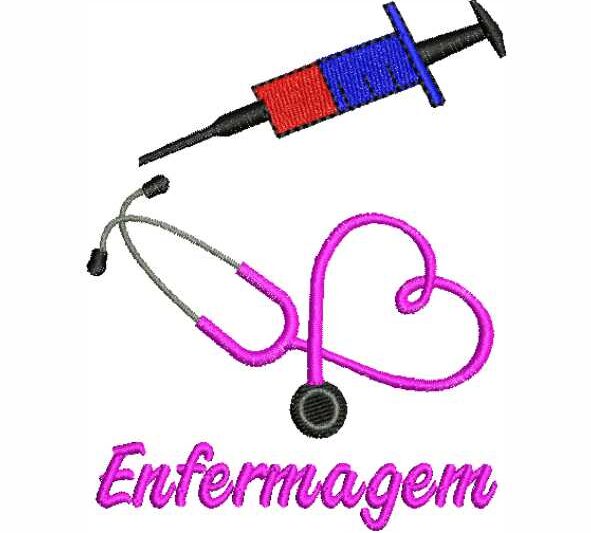 Matriz de Bordado Enfermagem Seringa 000155