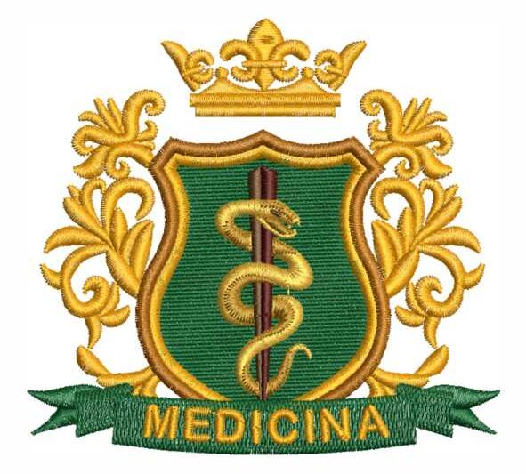 Matriz de Bordado Medicina Brasão 000159